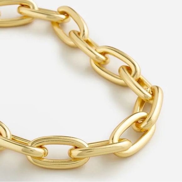 JCrew Metallic chainlink necklace NWOT - Picture 3 of 7
